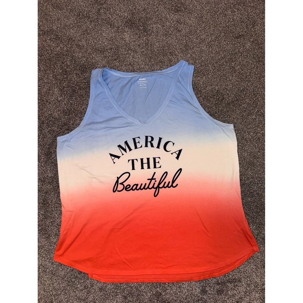 Old Navy "America‎ The Beautiful" Women's Sleeveless Tank Top